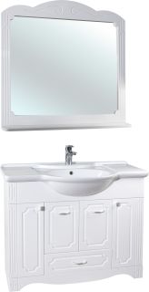 Зеркало Bellezza Кантри 105см белый 00000006175